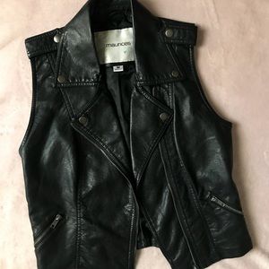 Maurice’s Black leather vest